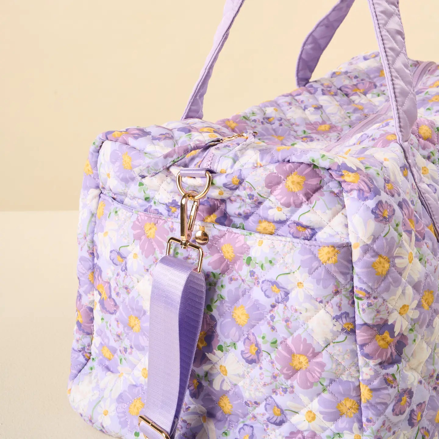On-The-Go Quilted Weekender Bag-Bouquet Beauty Purple