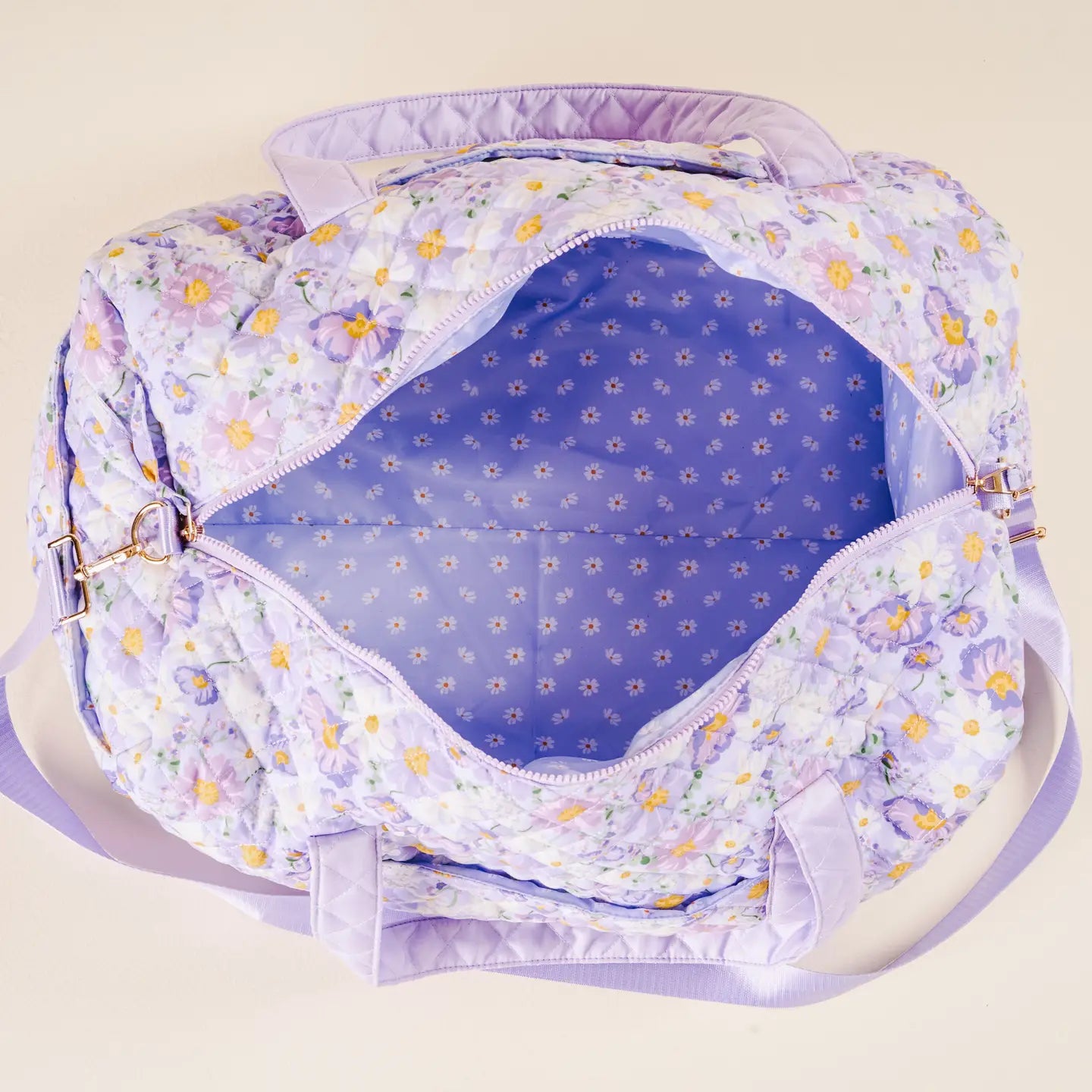 On-The-Go Quilted Weekender Bag-Bouquet Beauty Purple