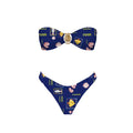 Navy Seashell Bikini Set