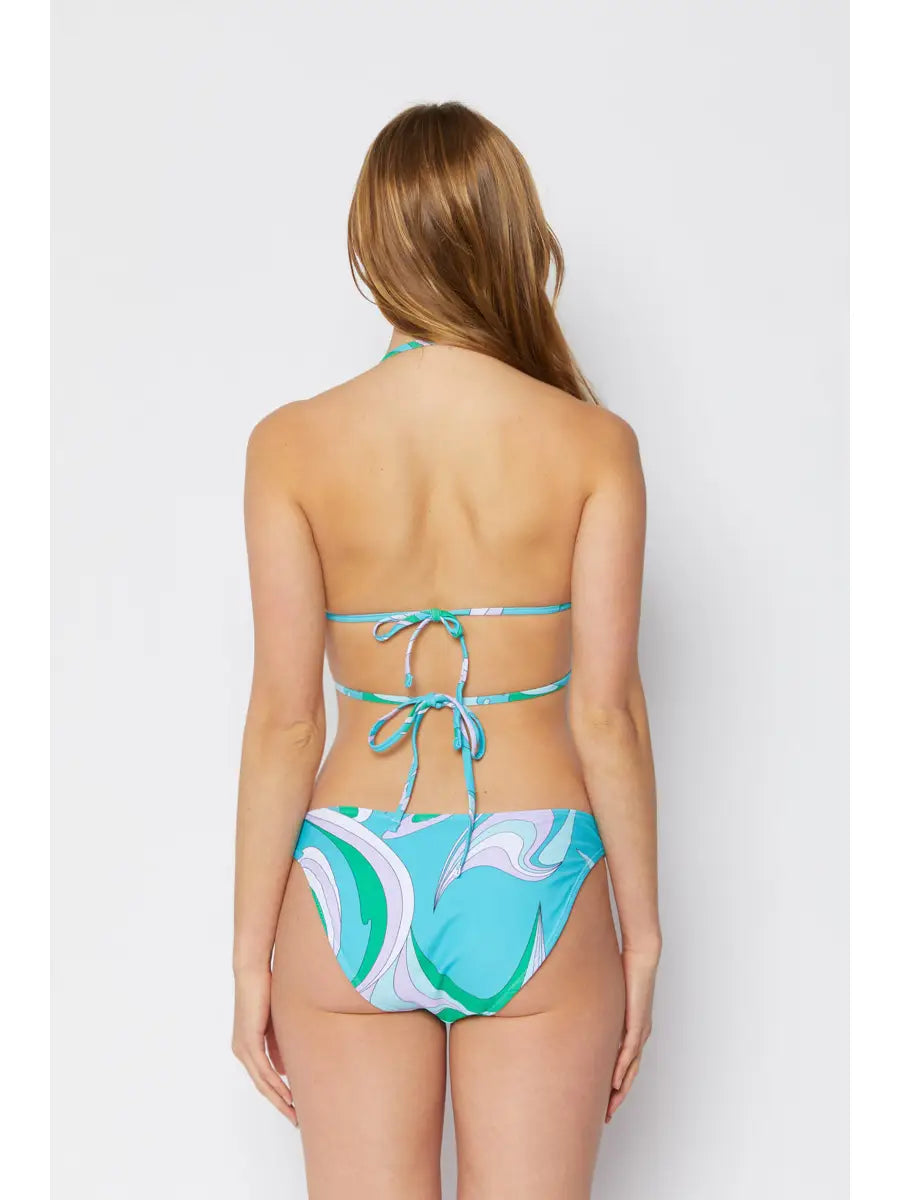 3pc Blue Swirl Bikini Set