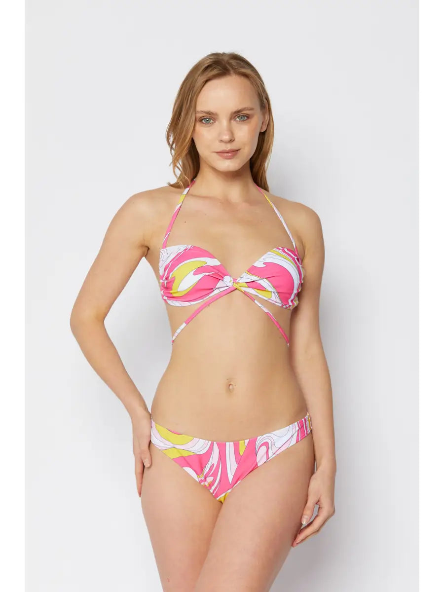 3pc Pink Swirl bikini Set