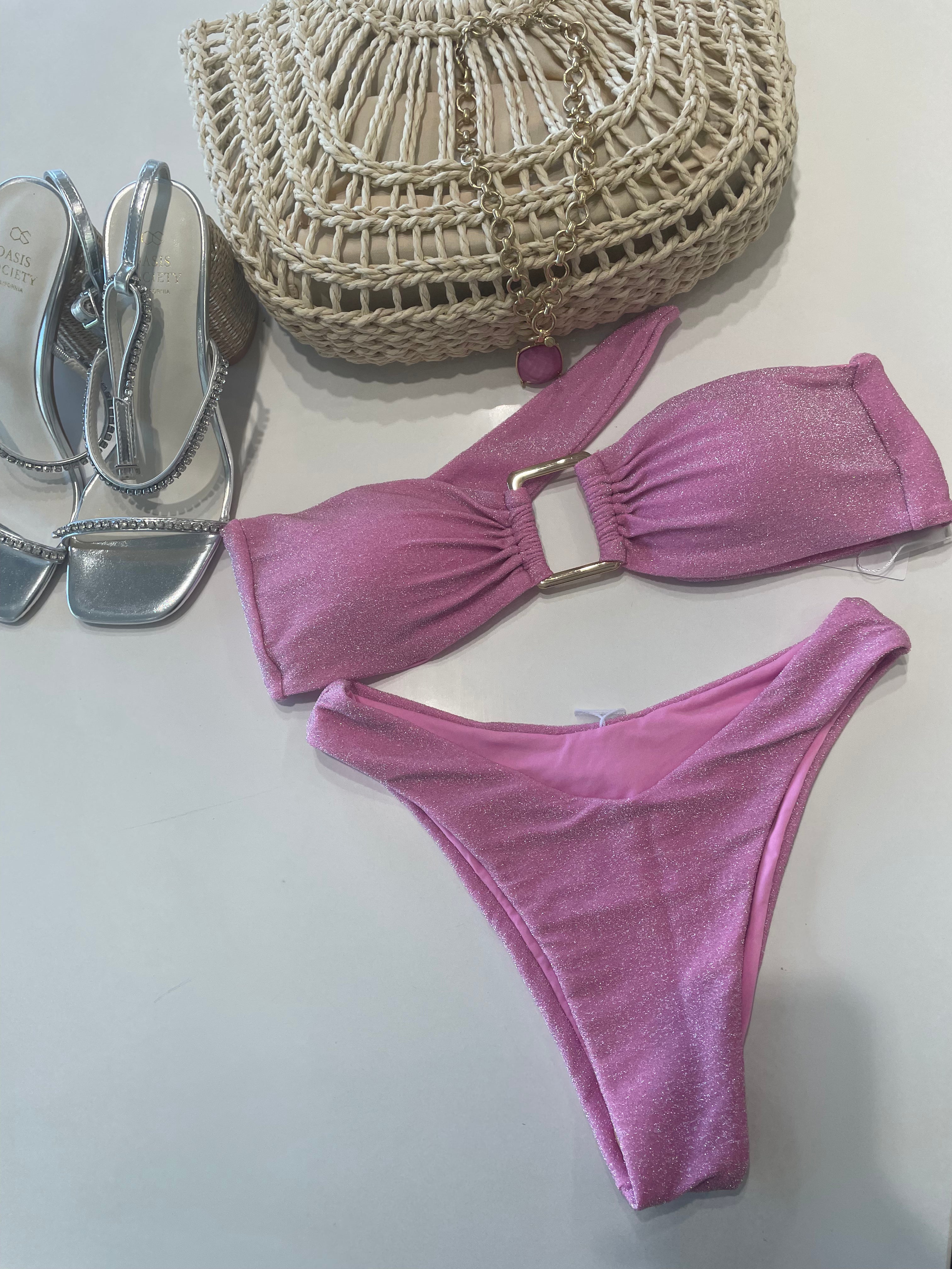 Pink Shimmer bikini Set
